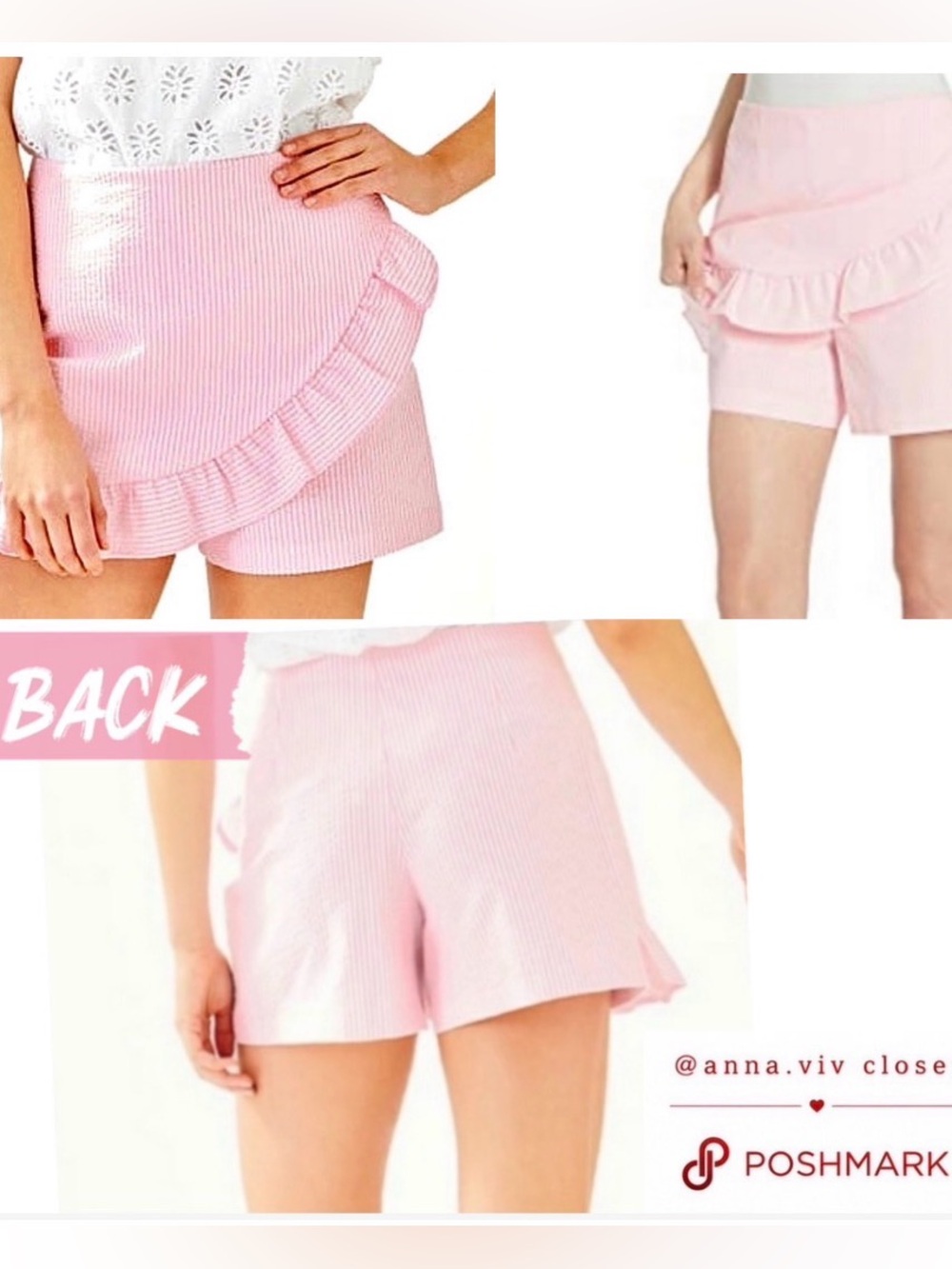Lilly Pulitzer Pink Striped Skort